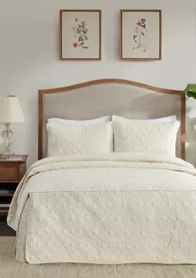 Quebec 3 Piece Fitted Bedspread Set