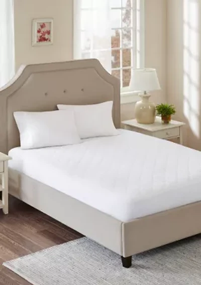 All Natural Cotton Percale Quilted Mattress Pad