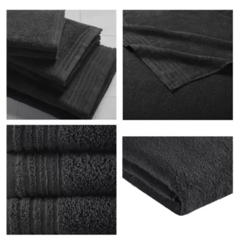 Big Bundle 100% Cotton Quick Dry 12 Piece Bath Towel Set