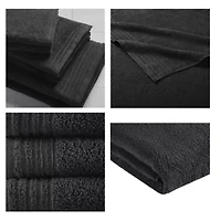 Big Bundle 100% Cotton Quick Dry 12 Piece Bath Towel Set