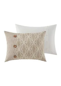 Grace Geometric Oversized Jacquard Comforter Set