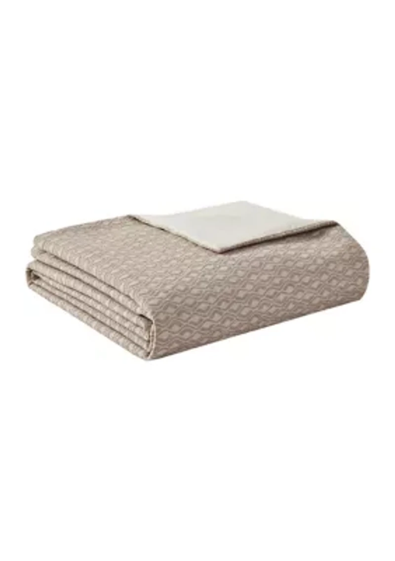 Grace Geometric Oversized Jacquard Comforter Set