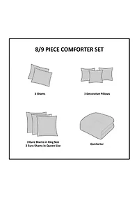 Grace Geometric Oversized Jacquard Comforter Set