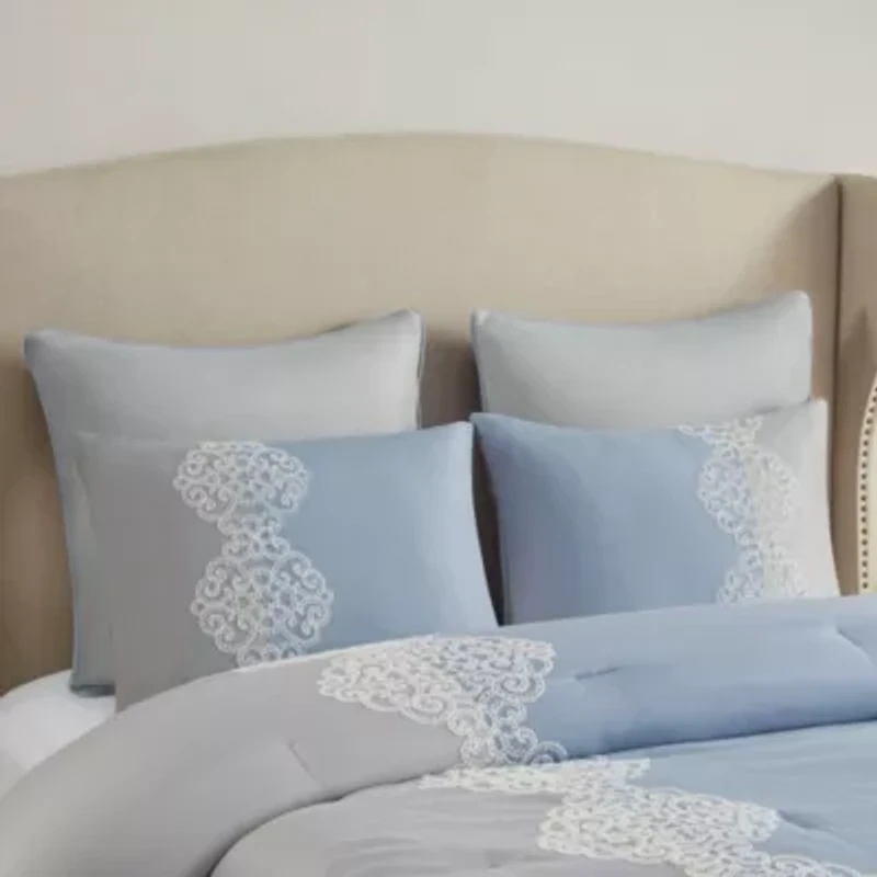 Panache 8 Piece Embroidered Microfiber Comforter Set