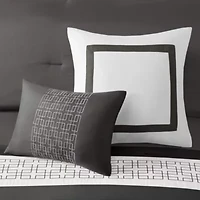 Powell 8 Piece Embroidered Comforter Set