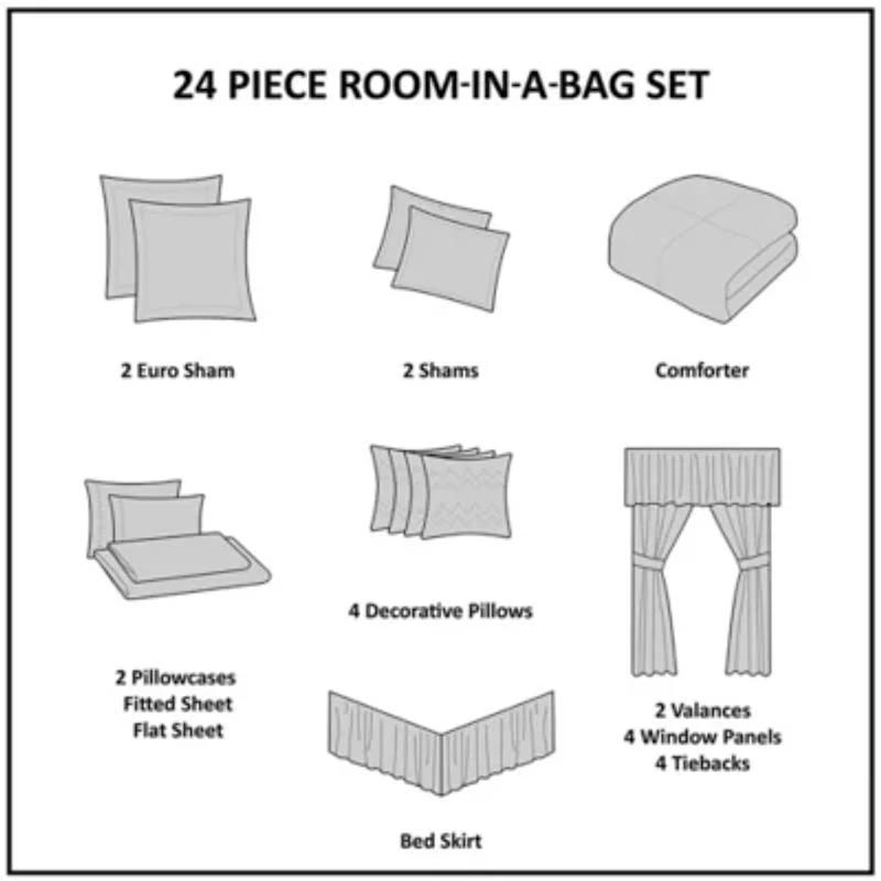 Brystol 24 Piece Room a Bag