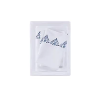 Embroidered Microfiber 4 PC Sheet Set