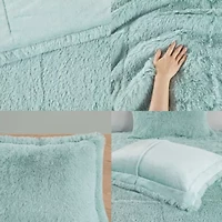 Malea Shaggy Faux Fur Comforter Mini Set