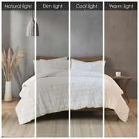 Blair Ruched Fur Down Alternative Comforter Set