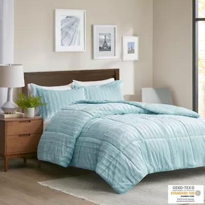 Duke Faux Fur 3 Piece Comforter Set