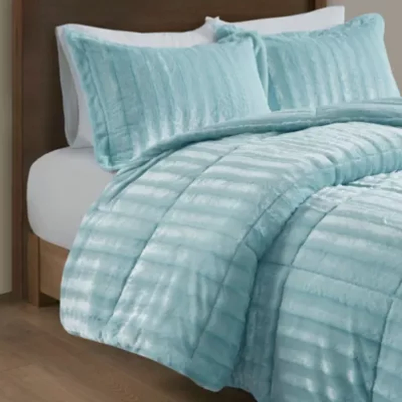 Duke Faux Fur 3 Piece Comforter Set