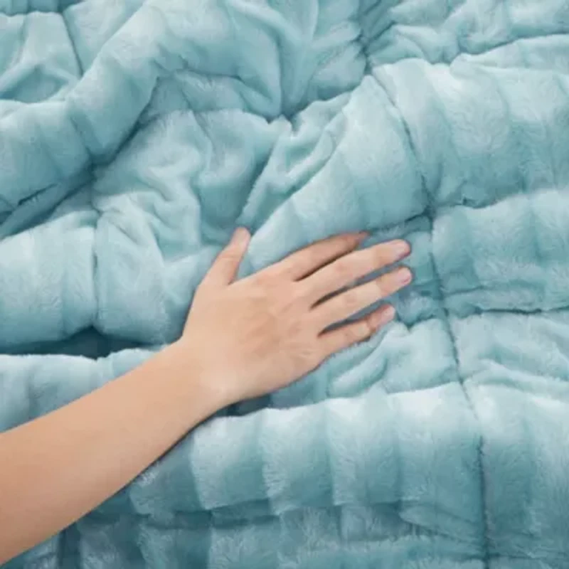 Duke Faux Fur 3 Piece Comforter Set
