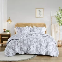 Aria Floral Print Revesible Comforter Set