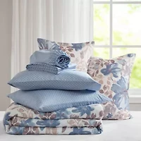 Luna Floral Comforter Set with Bed Sheets