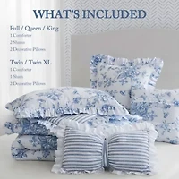 Adele Comforter Set with Decorative Pillows