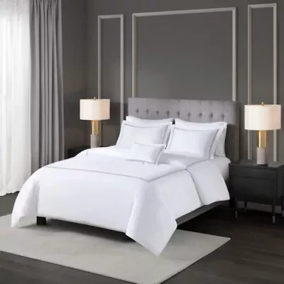 500 Thread Count Luxury Collection 100% Cotton Sateen Embroidered Duvet Cover Set
