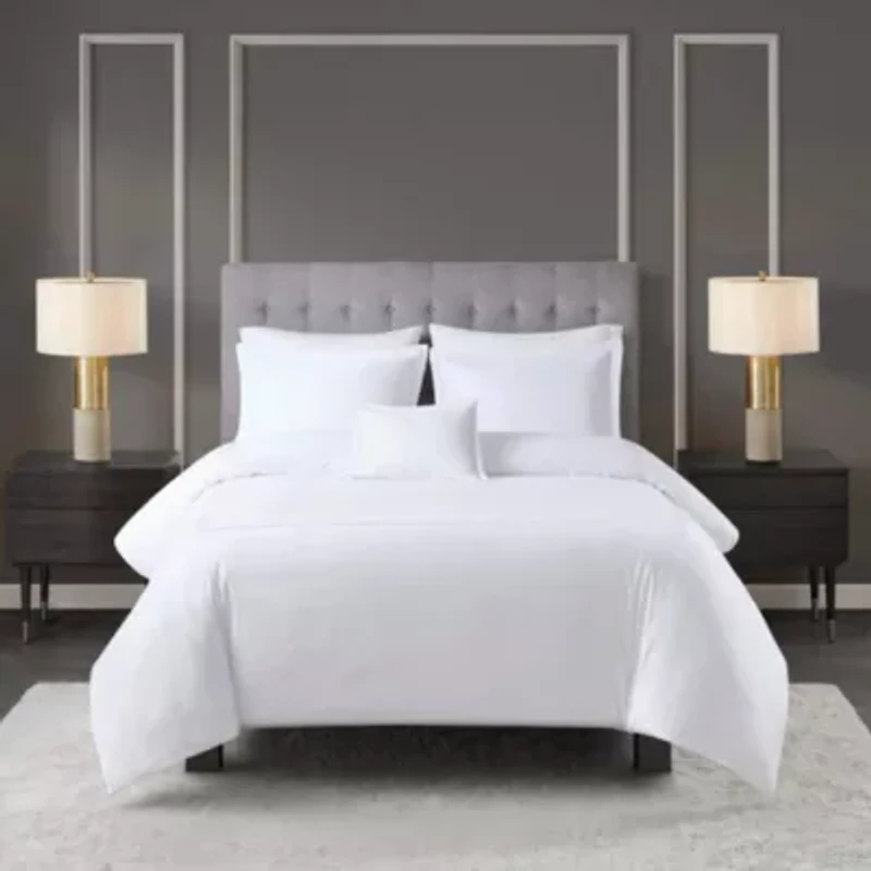 500 Thread Count Luxury Collection 100% Cotton Sateen Embroidered Duvet Cover Set