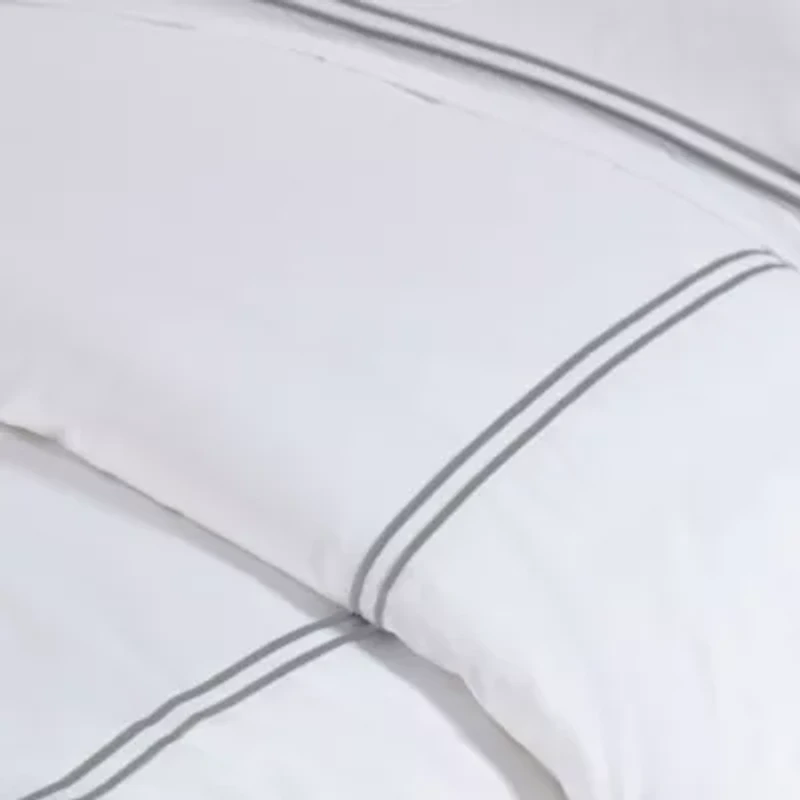 500 Thread Count Luxury Collection 100% Cotton Sateen Embroidered Duvet Cover Set