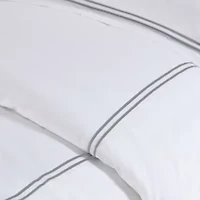 500 Thread Count Luxury Collection 100% Cotton Sateen Embroidered Duvet Cover Set