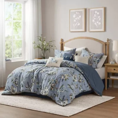 Salara 7 Piece Vintage Floral Comforter Set