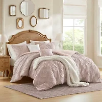 Mona 5 Piece Sculpted Jacquard Comforter Set