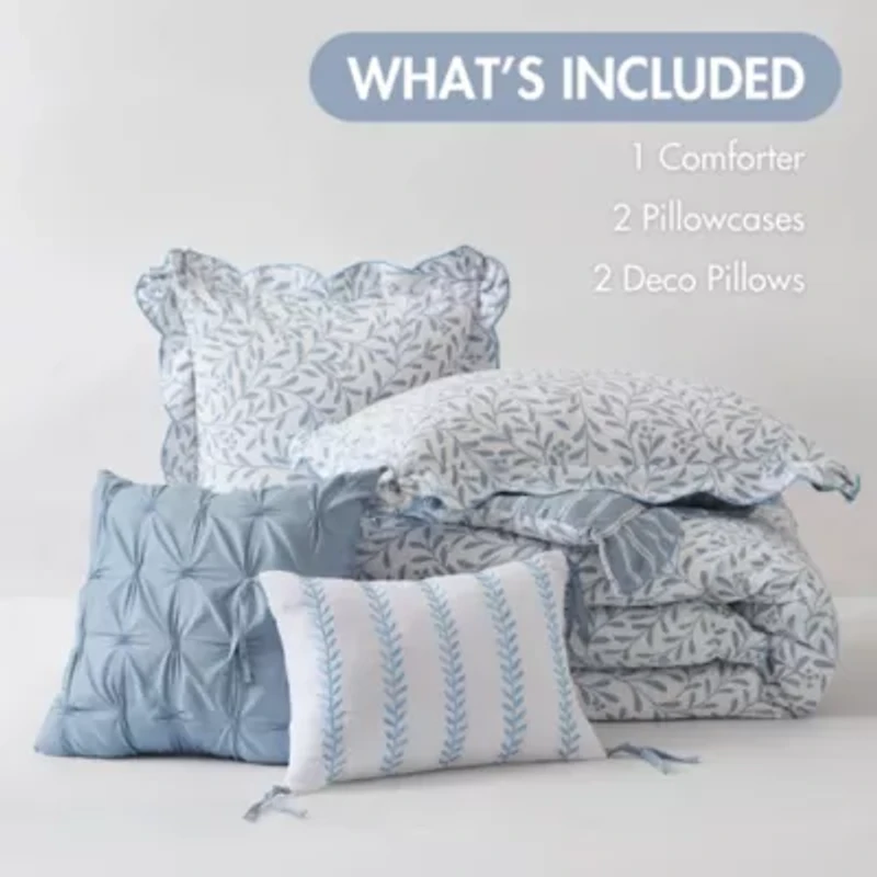 Darcy 5 Piece Print Comforter Set