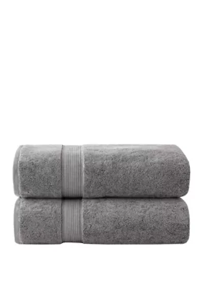 800gsm 100% Cotton Bath Sheet Antimicrobial 2 Piece Set