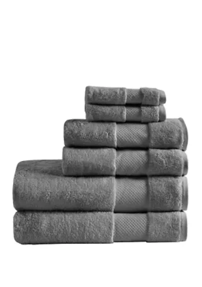 Turkish Cotton 6 Piece Bath Towel Set