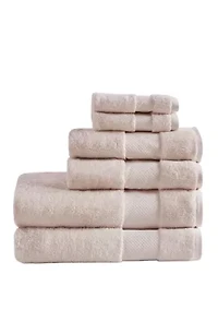 Turkish Cotton 6 Piece Bath Towel Set