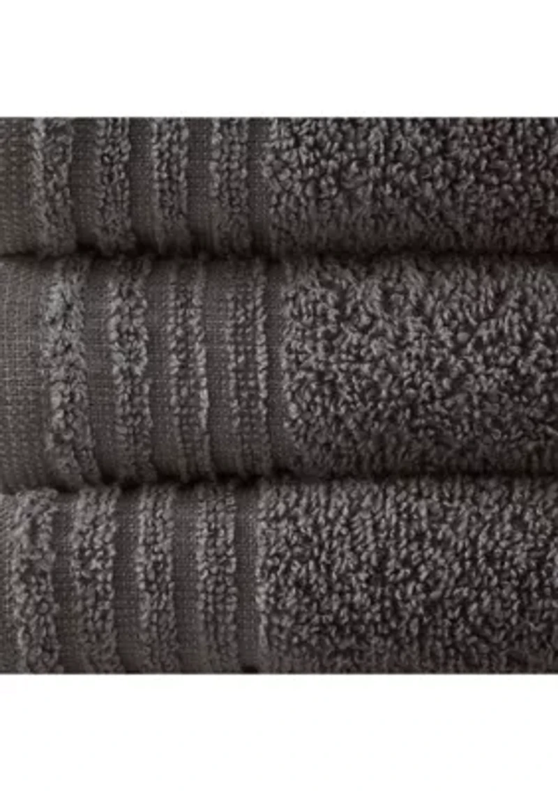 Big Bundle 100% Cotton Quick Dry 12 Piece Bath Towel Set