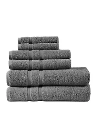 Aegean 100% Turkish Cotton 6 Piece Towel Set