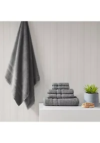 Aegean 100% Turkish Cotton 6 Piece Towel Set