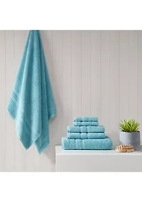 Aegean 100% Turkish Cotton 6 Piece Towel Set