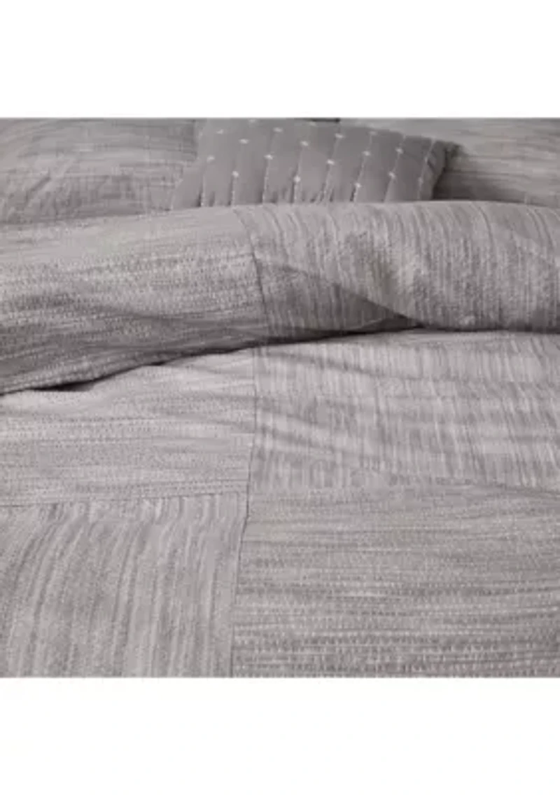 Walter 7 Piece Printed Seersucker Comforter Set