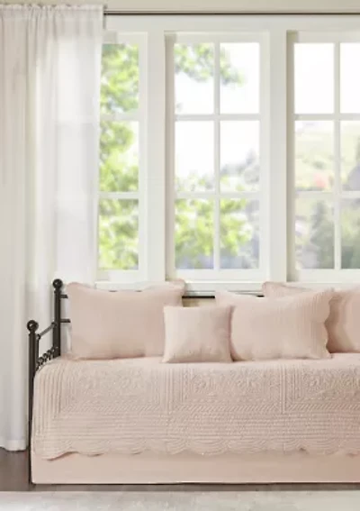 Tuscany 6 Piece Scalloped Edge Daybed Cover Set