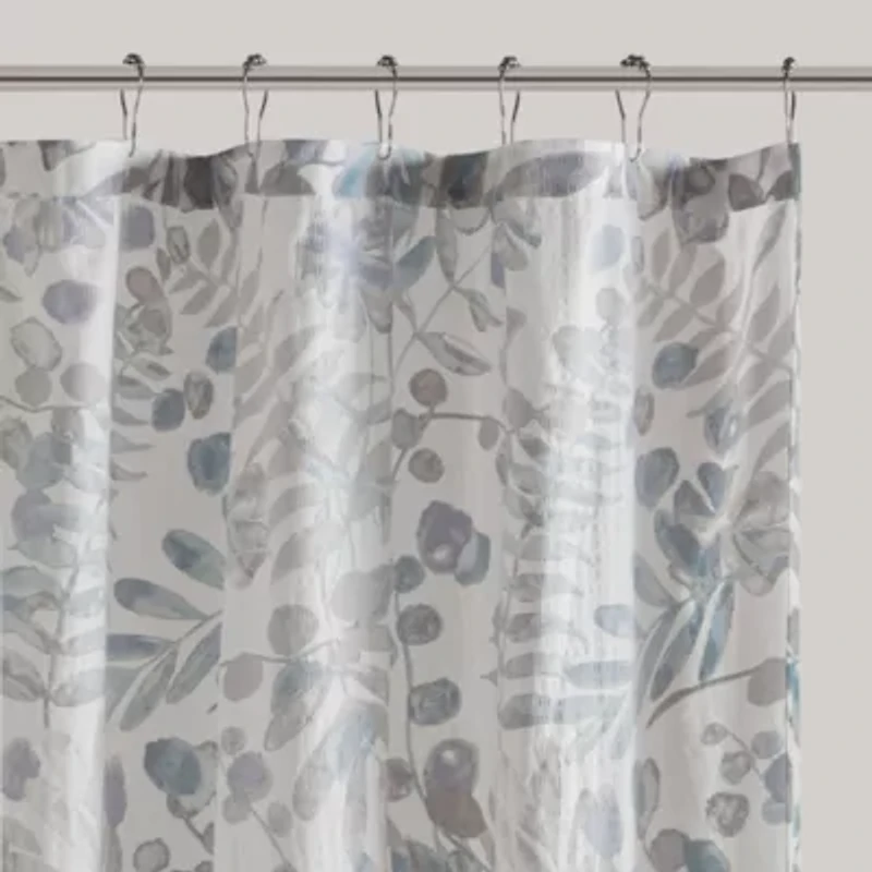 Bonnie Printed Seersucker Shower Curtain