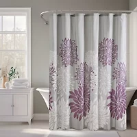 Maible Printed Floral Shower Curtain