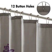 Maible Printed Floral Shower Curtain