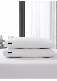 Tencel®/Cotton Blend 90/10 Feather/Down Fiber Pillow (2 Pack) - Firm