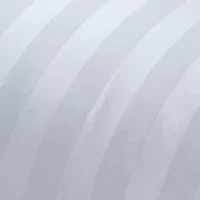 500 Thread Count Damask Strip US Grown Cotton Softy-Around 95/5 Goose Feather/Down Pillow (2 Pack) - Medium Firm