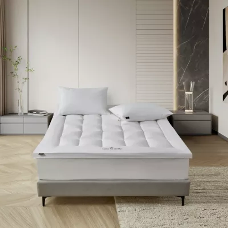 100% Organic Cotton 2-inch Down Alternative Mattress Topper