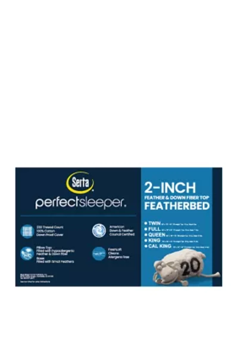 2-Inch Feather And Down Fiber Top Featherbed
