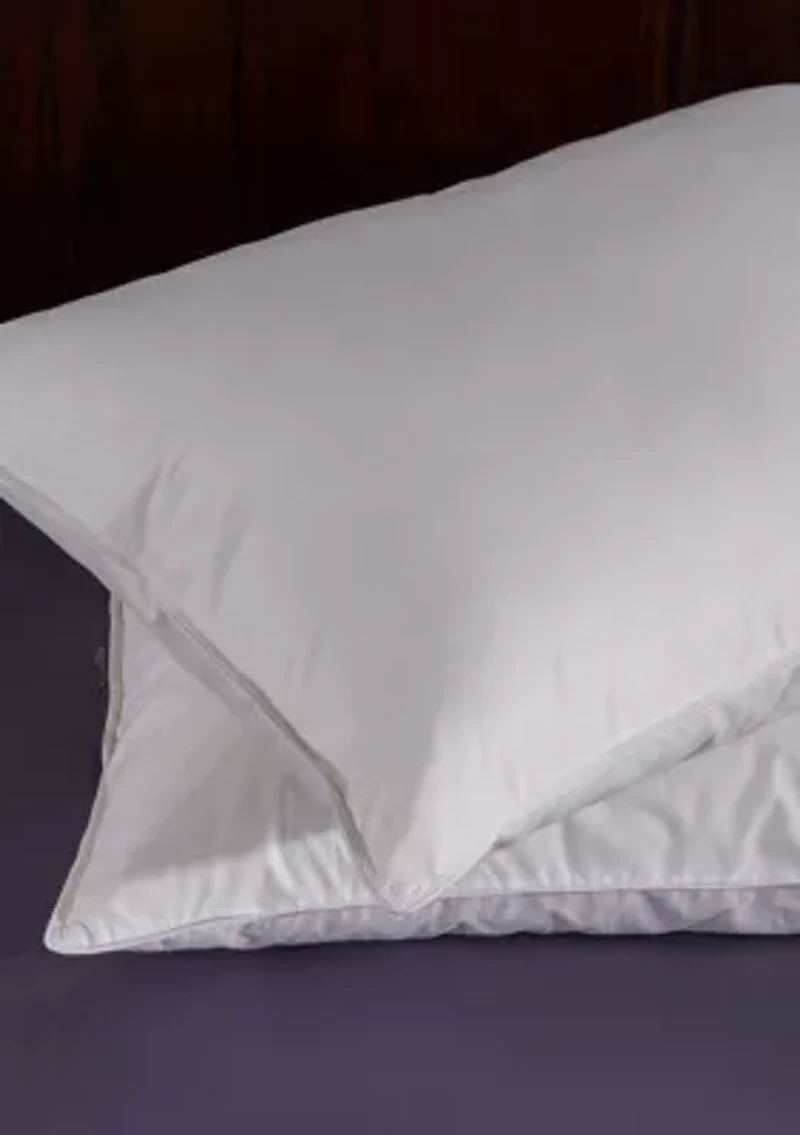 Puredown White Goose Feather and Down Pillow, Queen (Set of 2)
