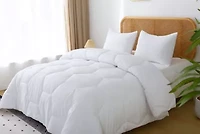 Better Style Home Microfiber Honeycomb Comforter Sets Twin Light Blue