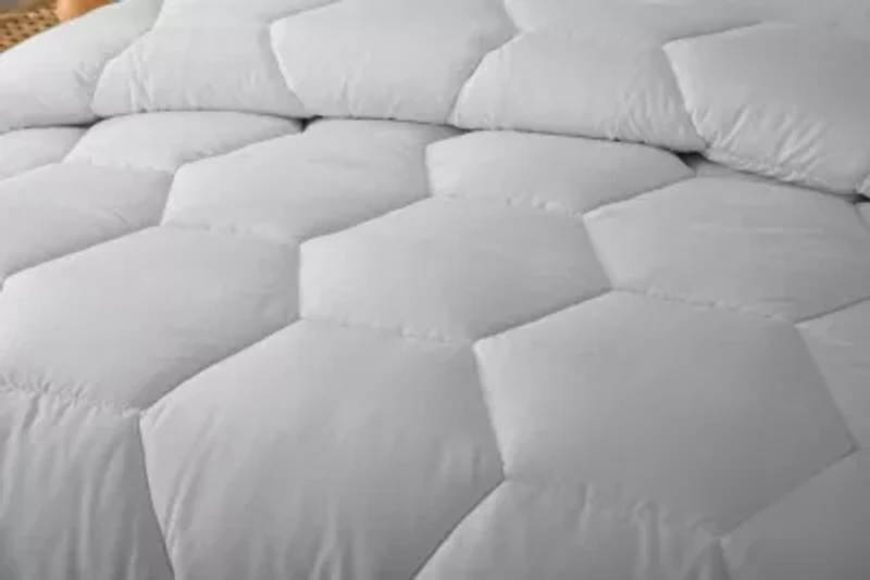 Better Style Home Microfiber Honeycomb Comforter Sets Twin Light Blue