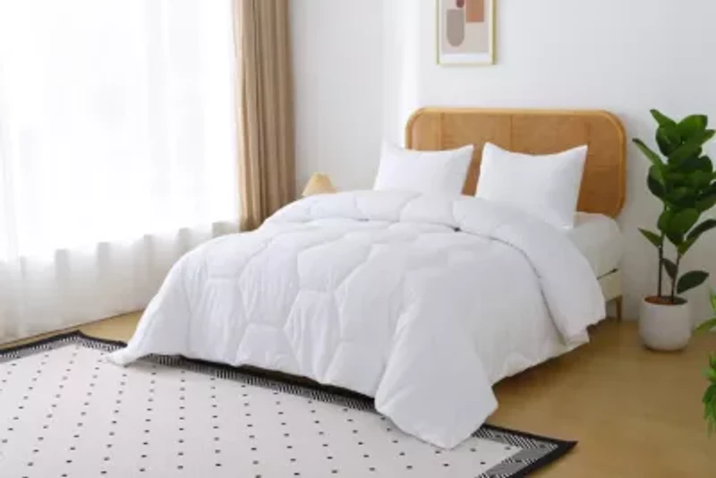 Better Style Home Microfiber Honeycomb Comforter Sets Twin Light Blue