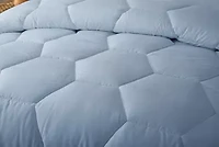 Better Style Home Microfiber Honeycomb Comforter Sets Twin Light Blue