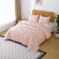 Better Style Home Microfiber Honeycomb Comforter Sets King Dewkist