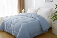 Better Style Home Oversized Microfiber Honeycomb Comforter Insert Queen Dewkist