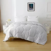 Better Style Home Oversized Microfiber Honeycomb Comforter Insert Queen Dewkist